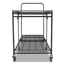 Load image into Gallery viewer, Bostitch® wholesale. Stowaway Folding Carts, 2 Shelves, 35w X 37.25d X 22h, Black, 250 Lb Capacity. HSD Wholesale: Janitorial Supplies, Breakroom Supplies, Office Supplies.