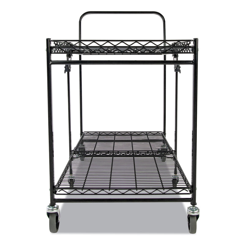 Bostitch® wholesale. Stowaway Folding Carts, 2 Shelves, 35w X 37.25d X 22h, Black, 250 Lb Capacity. HSD Wholesale: Janitorial Supplies, Breakroom Supplies, Office Supplies.