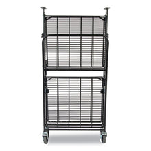 Load image into Gallery viewer, Bostitch® wholesale. Stowaway Folding Carts, 2 Shelves, 35w X 37.25d X 22h, Black, 250 Lb Capacity. HSD Wholesale: Janitorial Supplies, Breakroom Supplies, Office Supplies.