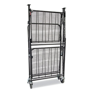 Bostitch® wholesale. Stowaway Folding Carts, 2 Shelves, 35w X 37.25d X 22h, Black, 250 Lb Capacity. HSD Wholesale: Janitorial Supplies, Breakroom Supplies, Office Supplies.