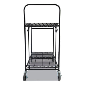 Bostitch® wholesale. Stowaway Folding Carts, 2 Shelves, 29.63w X 37.25d X 18h, Black, 250 Lb Capacity. HSD Wholesale: Janitorial Supplies, Breakroom Supplies, Office Supplies.