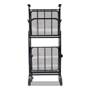 Bostitch® wholesale. Stowaway Folding Carts, 2 Shelves, 29.63w X 37.25d X 18h, Black, 250 Lb Capacity. HSD Wholesale: Janitorial Supplies, Breakroom Supplies, Office Supplies.