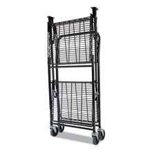 Load image into Gallery viewer, Bostitch® wholesale. Stowaway Folding Carts, 2 Shelves, 29.63w X 37.25d X 18h, Black, 250 Lb Capacity. HSD Wholesale: Janitorial Supplies, Breakroom Supplies, Office Supplies.