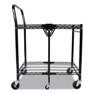 Bostitch® wholesale. Stowaway Folding Carts, 2 Shelves, 29.63w X 37.25d X 18h, Black, 250 Lb Capacity. HSD Wholesale: Janitorial Supplies, Breakroom Supplies, Office Supplies.