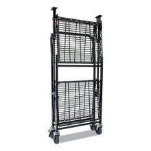 Load image into Gallery viewer, Bostitch® wholesale. Stowaway Folding Carts, 2 Shelves, 29.63w X 37.25d X 18h, Black, 250 Lb Capacity. HSD Wholesale: Janitorial Supplies, Breakroom Supplies, Office Supplies.