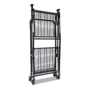 Bostitch® wholesale. Stowaway Folding Carts, 2 Shelves, 29.63w X 37.25d X 18h, Black, 250 Lb Capacity. HSD Wholesale: Janitorial Supplies, Breakroom Supplies, Office Supplies.