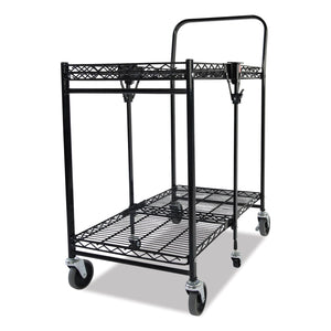 Bostitch® wholesale. Stowaway Folding Carts, 2 Shelves, 29.63w X 37.25d X 18h, Black, 250 Lb Capacity. HSD Wholesale: Janitorial Supplies, Breakroom Supplies, Office Supplies.