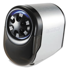 Load image into Gallery viewer, Bostitch® wholesale. Quietsharp Glow Classroom Electric Pencil Sharpener, Ac-powered, 6.13&quot; X 10.69&quot; X 9&quot;, Silver-black. HSD Wholesale: Janitorial Supplies, Breakroom Supplies, Office Supplies.