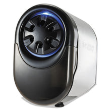 Load image into Gallery viewer, Bostitch® wholesale. Quietsharp Glow Classroom Electric Pencil Sharpener, Ac-powered, 6.13&quot; X 10.69&quot; X 9&quot;, Silver-black. HSD Wholesale: Janitorial Supplies, Breakroom Supplies, Office Supplies.