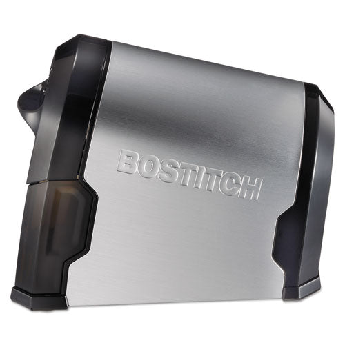 Bostitch® wholesale. Super Pro Glow Commercial Electric Pencil Sharpener, Ac-powered, 6.13" X 10.63" X 9", Black-silver. HSD Wholesale: Janitorial Supplies, Breakroom Supplies, Office Supplies.