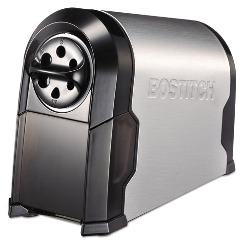 Bostitch® wholesale. Super Pro Glow Commercial Electric Pencil Sharpener, Ac-powered, 6.13" X 10.63" X 9", Black-silver. HSD Wholesale: Janitorial Supplies, Breakroom Supplies, Office Supplies.