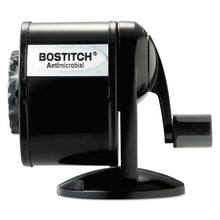 Load image into Gallery viewer, Bostitch® wholesale. Antimicrobial Manual Pencil Sharpener, Manual, 5.44&quot; X 2.69&quot; X 4.33&quot;, Black. HSD Wholesale: Janitorial Supplies, Breakroom Supplies, Office Supplies.