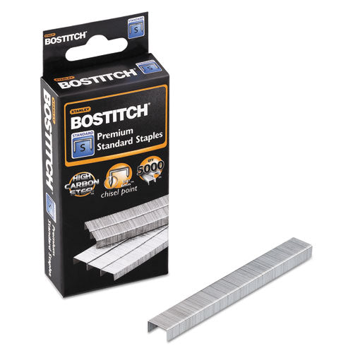 Bostitch® wholesale. Standard Staples, 0.25" Leg, 0.5" Crown, Steel, 5,000-box. HSD Wholesale: Janitorial Supplies, Breakroom Supplies, Office Supplies.