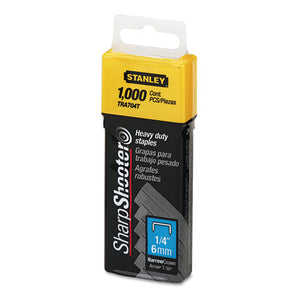 Stanley® wholesale. Stanley Sharpshooter Heavy-duty Tacker Staples, 0.25" Leg, 0.5" Crown, Steel, 1,000-box. HSD Wholesale: Janitorial Supplies, Breakroom Supplies, Office Supplies.