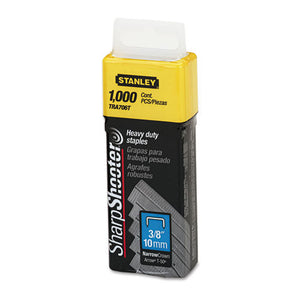 Stanley® wholesale. Stanley Sharpshooter Heavy-duty Tacker Staples, 0.38" Leg, 0.5" Crown, Steel, 1,000-box. HSD Wholesale: Janitorial Supplies, Breakroom Supplies, Office Supplies.