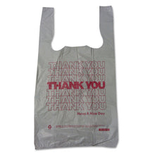 Load image into Gallery viewer, Barnes Paper Company wholesale. Plastic Thank-you T-sack, 2 Mil, 4&quot; X 15&quot;, White, 2,000-carton. HSD Wholesale: Janitorial Supplies, Breakroom Supplies, Office Supplies.