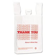 Load image into Gallery viewer, Barnes Paper Company wholesale. Plastic Thank-you T-sack, 2 Mil, 4&quot; X 15&quot;, White, 2,000-carton. HSD Wholesale: Janitorial Supplies, Breakroom Supplies, Office Supplies.