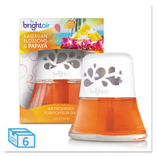 Load image into Gallery viewer, BRIGHT Air® wholesale. Scented Oil Air Freshener, Hawaiian Blossoms And Papaya, Orange, 2.5 Oz, 6-carton. HSD Wholesale: Janitorial Supplies, Breakroom Supplies, Office Supplies.