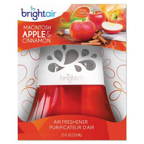 BRIGHT Air® wholesale. Scented Oil Air Freshener, Macintosh Apple And Cinnamon, Red, 2.5 Oz. HSD Wholesale: Janitorial Supplies, Breakroom Supplies, Office Supplies.