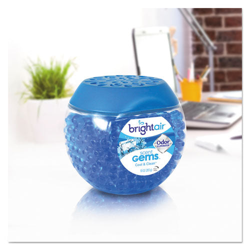 BRIGHT Air® wholesale. Scent Gems Odor Eliminator, Cool And Clean, Blue, 10 Oz, 6-carton. HSD Wholesale: Janitorial Supplies, Breakroom Supplies, Office Supplies.