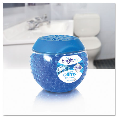 BRIGHT Air® wholesale. Scent Gems Odor Eliminator, Cool And Clean, Blue, 10 Oz, 6-carton. HSD Wholesale: Janitorial Supplies, Breakroom Supplies, Office Supplies.