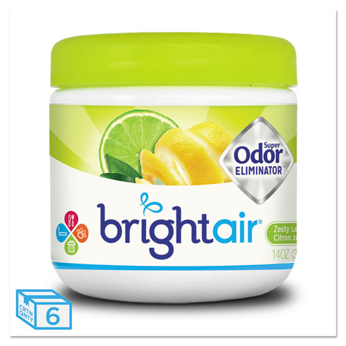 BRIGHT Air® wholesale. Super Odor Eliminator, Zesty Lemon And Lime, 14 Oz, 6-carton. HSD Wholesale: Janitorial Supplies, Breakroom Supplies, Office Supplies.