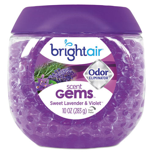 BRIGHT Air® wholesale. Scent Gems Odor Eliminator, Sweet Lavender And Violet, 10 Oz. HSD Wholesale: Janitorial Supplies, Breakroom Supplies, Office Supplies.