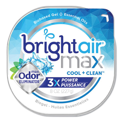 BRIGHT Air® wholesale. Max Odor Eliminator Air Freshener, Cool And Clean, 8 Oz, 6-carton. HSD Wholesale: Janitorial Supplies, Breakroom Supplies, Office Supplies.