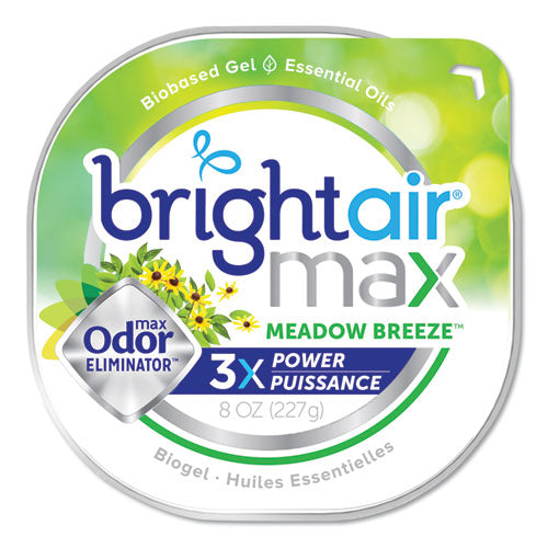 BRIGHT Air® wholesale. Max Odor Eliminator Air Freshener, Meadow Breeze, 8 Oz. HSD Wholesale: Janitorial Supplies, Breakroom Supplies, Office Supplies.