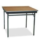 Barricks wholesale. Special Size Folding Table, Square, 36w X 36d X 30h, Walnut-black. HSD Wholesale: Janitorial Supplies, Breakroom Supplies, Office Supplies.