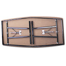 Barricks wholesale. Economy Conference Folding Table, Boat, 96w X 36d X 30h, Walnut-black. HSD Wholesale: Janitorial Supplies, Breakroom Supplies, Office Supplies.