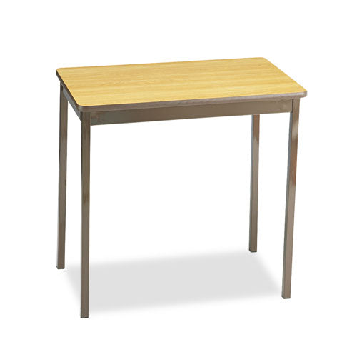 Barricks wholesale. Utility Table, Rectangular, 30w X 18d X 30h, Oak-brown. HSD Wholesale: Janitorial Supplies, Breakroom Supplies, Office Supplies.