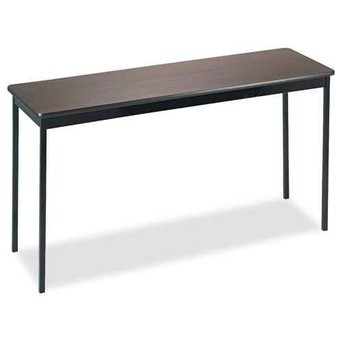 Barricks wholesale. Utility Table, Rectangular, 60w X 18d X 30h, Walnut-black. HSD Wholesale: Janitorial Supplies, Breakroom Supplies, Office Supplies.