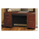 Bush® wholesale. Enterprise Collection Double Pedestal Desk, 60" X 28.63" X 29.75", Harvest Cherry, (box 2 Of 2). HSD Wholesale: Janitorial Supplies, Breakroom Supplies, Office Supplies.