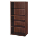 Bush® wholesale. Series C Collection 36w 5 Shelf Bookcase, Hansen Cherry. HSD Wholesale: Janitorial Supplies, Breakroom Supplies, Office Supplies.