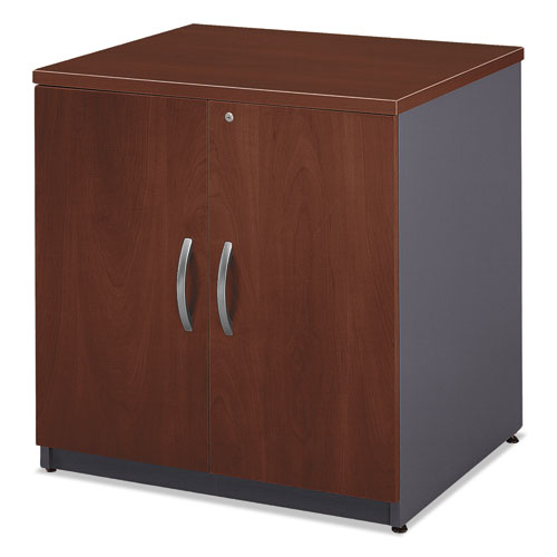 Bush® wholesale. Series C Collection 30w Storage Cabinet, Hansen Cherry. HSD Wholesale: Janitorial Supplies, Breakroom Supplies, Office Supplies.