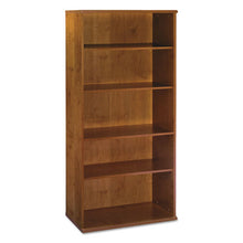 Load image into Gallery viewer, Bush® wholesale. Series C Collection 36w 5 Shelf Bookcase, Natural Cherry. HSD Wholesale: Janitorial Supplies, Breakroom Supplies, Office Supplies.