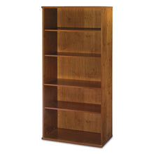 Load image into Gallery viewer, Bush® wholesale. Series C Collection 36w 5 Shelf Bookcase, Natural Cherry. HSD Wholesale: Janitorial Supplies, Breakroom Supplies, Office Supplies.