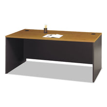 Load image into Gallery viewer, Bush® wholesale. Series C Collection Desk Shell, 71.13&quot; X 29.38&quot; X 29.88&quot;, Natural Cherry-graphite Gray. HSD Wholesale: Janitorial Supplies, Breakroom Supplies, Office Supplies.