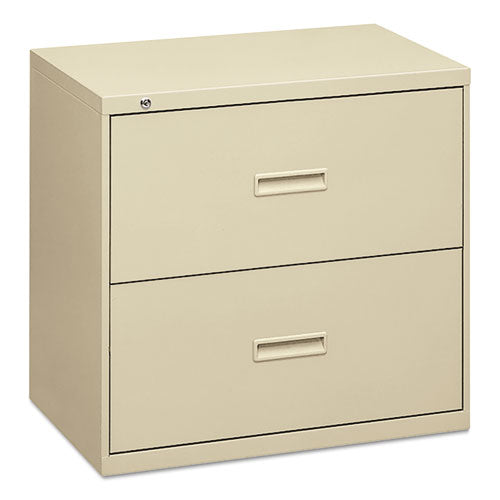 HON® wholesale. HON® 400 Series Two-drawer Lateral File, 30w X 18d X 28h, Putty. HSD Wholesale: Janitorial Supplies, Breakroom Supplies, Office Supplies.