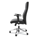 HON® wholesale. HON® Define Executive High-back Leather Chair, Supports Up To 250 Lbs., Black Seat-black Back, Polished Chrome Base. HSD Wholesale: Janitorial Supplies, Breakroom Supplies, Office Supplies.