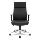 HON® wholesale. HON® Define Executive High-back Leather Chair, Supports Up To 250 Lbs., Black Seat-black Back, Polished Chrome Base. HSD Wholesale: Janitorial Supplies, Breakroom Supplies, Office Supplies.
