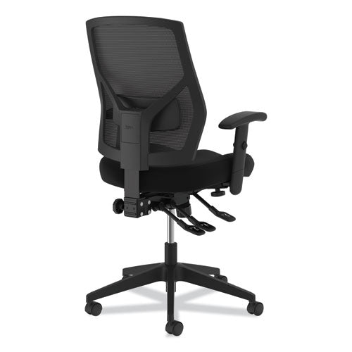 HON® wholesale. HON® Crio High-back Task Chair With Asynchronous Control, Supports Up To 250 Lbs., Black Seat-black Back, Black Base. HSD Wholesale: Janitorial Supplies, Breakroom Supplies, Office Supplies.