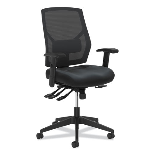 HON® wholesale. HON® Crio High-back Task Chair With Asynchronous Control, Supports Up To 250 Lbs., Black Seat-black Back, Black Base. HSD Wholesale: Janitorial Supplies, Breakroom Supplies, Office Supplies.