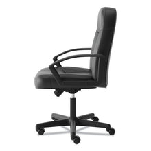 Load image into Gallery viewer, HON® wholesale. HON® Hvl601 Series Executive High-back Leather Chair, Supports Up To 250 Lbs., Black Seat-black Back, Black Base. HSD Wholesale: Janitorial Supplies, Breakroom Supplies, Office Supplies.