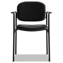 Load image into Gallery viewer, HON® wholesale. HON® Vl616 Stacking Guest Chair With Arms, Black Seat-black Back, Black Base. HSD Wholesale: Janitorial Supplies, Breakroom Supplies, Office Supplies.