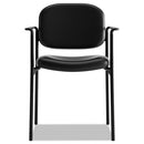 HON® wholesale. HON® Vl616 Stacking Guest Chair With Arms, Black Seat-black Back, Black Base. HSD Wholesale: Janitorial Supplies, Breakroom Supplies, Office Supplies.