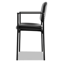 Load image into Gallery viewer, HON® wholesale. HON® Vl616 Stacking Guest Chair With Arms, Black Seat-black Back, Black Base. HSD Wholesale: Janitorial Supplies, Breakroom Supplies, Office Supplies.
