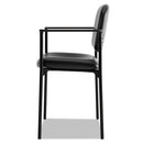 HON® wholesale. HON® Vl616 Stacking Guest Chair With Arms, Black Seat-black Back, Black Base. HSD Wholesale: Janitorial Supplies, Breakroom Supplies, Office Supplies.