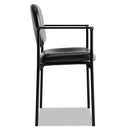 HON® wholesale. HON® Vl616 Stacking Guest Chair With Arms, Black Seat-black Back, Black Base. HSD Wholesale: Janitorial Supplies, Breakroom Supplies, Office Supplies.